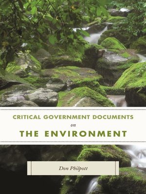 cover image of Critical Government Documents on the Environment